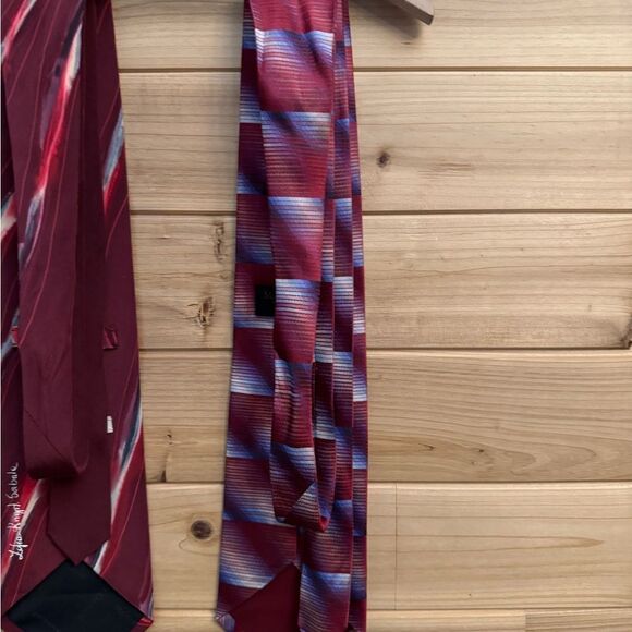 Bundle Of 3 Men’s Silk Ties Hardy Amies Martin Wong Robert Daskal - Picture 9 of 15